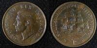 South Africa 1 Penny South Africa George VI Bronze 1942 31 mm KM# 25 (28 012) -