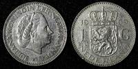 Netherlands 1 Gulden Netherlands Juliana Nickel 1969 Cock 25 mm Royal Dutch KM# 184a (950) -
