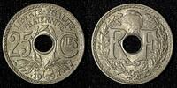 France 25 Centimes France Nickel-Bronze 1939 KM# 867b (27 991) -