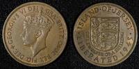 Jersey 1/12 Shilling JERSEY George VI Bronze 1945 Liberation Commem. KM# 19 (28 079) -