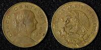 Mexico 5 Centavos MEXICO Bronze 1967 Mo Large type KM# 426 (27 910) -