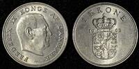 Denmark 1 Krone DENMARK Frederik IX 1965 CS UNC KM# 851.1 (28 113) -