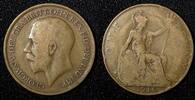1 Penny Great Britain George V Bronze 1916 KM# 810 (28 418) -