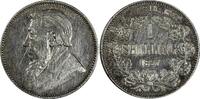 1 Shilling South Africa Johannes Paulus Kruger Silver 1897 ch.VF KM# 5 (19 502) -