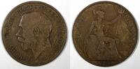 1 Penny Great Britain George V Bronze 1920 KM# 810 (28 196) -