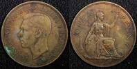 1 Penny Great Britain George VI Bronze 1938 KM# 845 (24 222) -