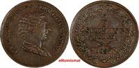 2/3 Skilling Sweden Carl XIV Johan Copper 1837 24.4mm XF Cond. KM# 641 (18 118) -