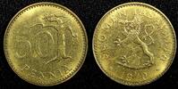 50 Pennia Finland Aluminum-Bronze 1968 S UNC/BU KM# 48 (24 141) -