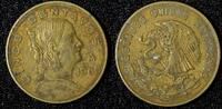5 Centavos MEXICO Bronze 1960 Mo Large type XF KM# 426 (27 907) -