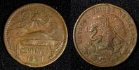 20 Centavos MEXICO Bronze 1957 Mo XF KM# 440 (27 540) -