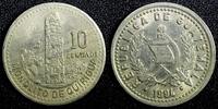 10 Centavos GUATEMALA Copper-Nickel 1994 UNC KM# 277.5 (23 765) -