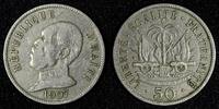 50 Centimes Haiti General Pierre Nord-Alexis 1907 1st Year Type KM# 56 (27 992) -