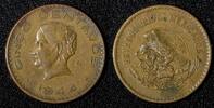 5 Centavos Mexico ESTADOS UNIDOS MEXICANOS Bronze 1944 WWII ISSUE KM# 424 (929) -