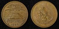 20 Centavos Mexico ESTADOS UNIDOS MEXICANOS Bronze 1944 XF KM# 439 (27 586) -