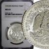 Peso Mexico ESTADOS UNIDOS MEXICANOS Silver 1943 M NGC MS65 GEM BU KM# 455 (21) -