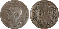 Bronze SWEDEN Oscar II 1873 L A. 1 Ore 19.8 mm VF KM# 728 (20 491) -