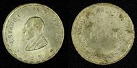 1915 Peso Mexico-Revolutionary OAXACA Silver 27mm aUNC / UNC KM# 742 (004) -