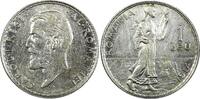ROMANIA Carol I Silver 1914 1 Leu XF/aUNC KM# 42 (24 275) -