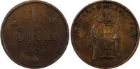 Bronze SWEDEN Oscar II 1893 1 ORE KEY DATE Ch.AU KM# 750 (20 865) -
