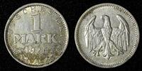 1 Mark Germany - Weimar Republic Silver 1925 A Berlin Mint KM# 42 (30 070) -
