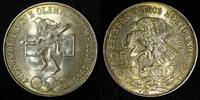 25 Pesos MEXICO Silver 1968 Mo Olympic 22.5 g UNC Light Gold Toning KM#479.1 (5) -