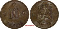 Finland Copper 1935 10 Penniä Helsinki Mint UNC Condition KM# 24 (17 423) unz
