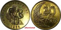 Peru 20 Centavos 1962 PERU 1962  C/S ''RRD'' Struck On Coin KM# 221.2b E... 25,77 EUR  zzgl. 12,88 EUR Versand