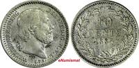 Netherlands 10 Cents Netherlands William III Silver 1885 aUNC Condition KM# 80 (17 932) -