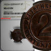 Germany 2 Rentenpfennig Germany,Weimar Republic 1923-A NGC MS63 BN KM# 31 (019) -