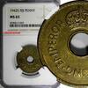Fiji 1 Penny 1942 Fiji George VI Brass 1942 S  NGC MS63 San Francisco Mi... 42,94 EUR  zzgl. 12,88 EUR Versand