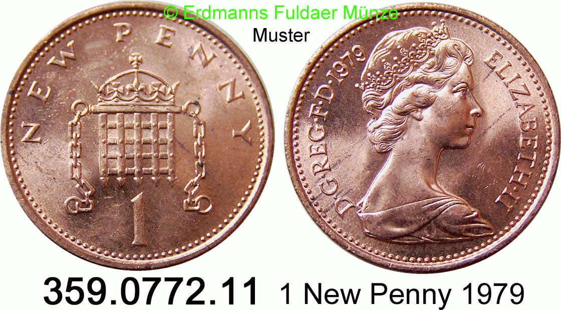 Great Britain Gro britannien 1 New Penny 1979 402 KM915 359 0772 11 great-britain-gro-britannien-1-new-penny-1979-402-km915-359-0772-11