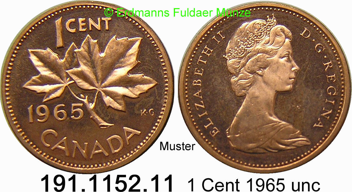 Canada Kanada 1 Cent 1965 58 1 KM59 191 1152 11 Unc MA Shops canada-kanada-1-cent-1965-58-1-km59-191-1152-11-unc-ma-shops