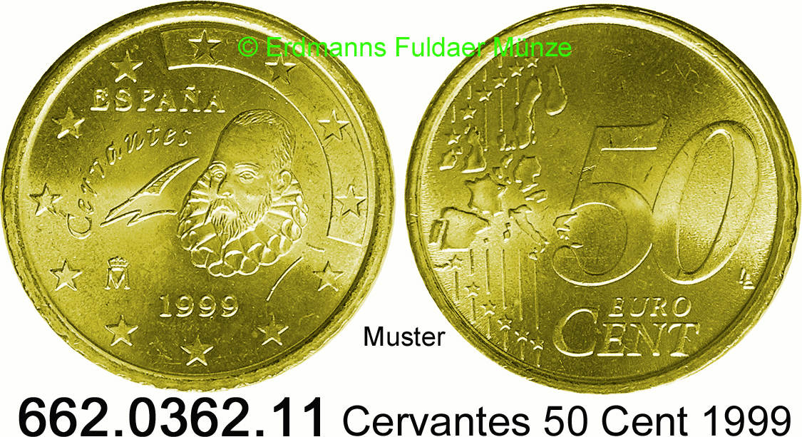 Spanien 50 Cent 1999 337 Km1047 Kursmünze 662036211 Unc Ma Shops