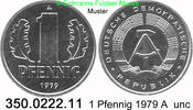 DDR Deutschland 1 Pfennig J. 1508 . 350.0222.11 -