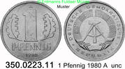 DDR Deutschland 1 Pfennig J. 1508 . 350.0223.11 -