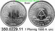 DDR Deutschland 1 Pfennig J. 1508 . 350.0229.11 -