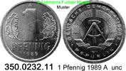 DDR Deutschland 1 Pfennig J. 1508 . 350.0232.11 -