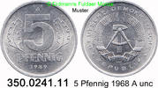 DDR Deutschland 5 Pfennig J. 1509 . 350.0241.11 -
