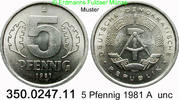 DDR Deutschland 5 Pfennig J. 1509 . 350.0247.11 -