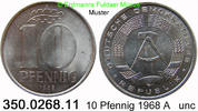 DDR Deutschland 10 Pfennig J. 1510 . 350.0268.11 -