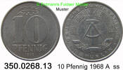 DDR Deutschland 10 Pfennig J. 1510 . 350.0268.13 -