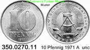 DDR Deutschland 10 Pfennig J. 1510 . 350.0270.11 -