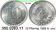 DDR Deutschland 10 Pfennig J. 1510 aus Kursmünzensatz . 350.0283.11 -