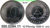 DDR Deutschland 10 Pfennig J. 1510 . 350.0284.11 -