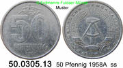 DDR Deutschland 50 Pfennig J. 1512 . 350.0305.13 -