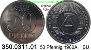 DDR Deutschland 50 Pfennig J. 1512 Export-Qualität . 350.0311.01 -