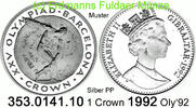 Gibraltar 1 Crown *95a KM66a Diskuswerfer . 353.0141.10 -