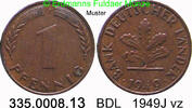 Deutschland BDL Bank Deutscher Länder 1 Pfennig J.376 BDL . 335.0008.13 -
