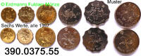 Hongkong KMS 6 Werte *50 bis *55 KM64-69 . 390.0375.55 Kursmünzensatz -