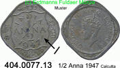 India Indien 1/2 Anna *70 KM535 . 404.0077.13 -